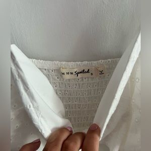 live to be spoiled white sundress